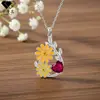 Knn-226 Collar Estilo Pastoral Femenino Dibujos Animados Joyería Transfronteriza Diseño de Nicho Colgante Accesorios de Alta Gama