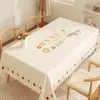 Mantel Estilo Ins con Sensación de Piel, No Lavable, Impermeable, Resistente al Aceite, Resistente al Calor, Mantel para Mesa de Comedor y Mesa de Café, Nuevo Mantel Rectangular 2025