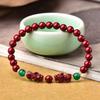 Pulsera Ruize Cinabrio Pixiu Alto Contenido Arena Oro Púrpura Pulsera Pixiu Año del Zodíaco para Mujer Pulsera de Arena al Por Mayor