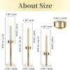 Transfronterizo para Amazon chapado en oro juego de tres piezas candelabro para el hogar decoración de mesa para boda fiesta de cumpleaños