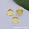 3mm-12mm Fondo Plano Redondo Vidrio Liso Piedra Preciosa Piedra Suelta Venta al por Mayor Color Blanco Vidrio Coloreado Piedra Suelta Accesorios para Joyería