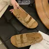 Sandálias Birkenstock com Solado de Cortiça, Versão em Couro Bovino em Estoque para Mulheres, Adequadas para Uso Externo no Verão, Antiderrapantes, Casuais, Amigáveis para Férias, Sandálias Confortáveis