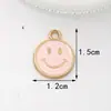 Accesorios DIY Aleación Goteo de Aceite Reloj de Pulsera Reloj Rosa Sonriente Barco Timón Aretes Pulsera Llavero Colgante Pequeño
