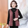 Chalecos de Otoño para Mujeres de Mediana Edad y Mayores, Chalecos de Abuela, Chalecos Exteriores para Mujer, Chalecos de Traje Tang de Otoño e Invierno para Madres