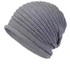 Gorro de Punto Popular para Mujer de Otoño e Invierno, Gorro Turbante, Moda Versátil Cálida Holgada Europea y Americana Transfronterizo