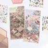 Adesivos de Micro-Paisagem Desenho Animado, Vários Mundos Minúsculos Decompressão do Livro Vermelho Colagem Artesanal Adesivos para Diário de Cena DIY