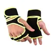 Guantes de Fitness, Protección Antideslizante en la Palma, Equipo de Mancuernas para Gimnasio, Ejercicio de Levantamiento de Pesas, Correas Extendidas para la Muñeca, Protección de Mano para Barra de Entrenamiento