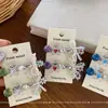 Pinza para el pelo de bola de colores Ins coreana nueva con lazo Clip de pico de pato pesado Pinza para flequillo Accesorios para el cabello para mujer