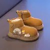 Botas de Neve Acolchoadas de Algodão Desenho Animado Infantil Quentes para Meninas 2025 Moda Inverno Novas Botas Curtas Grandes de Algodão Sola Grossa Antiderrapante Algodão