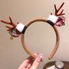 Diadema de Sombrero de Papá Noel Pasador para el Cabello para Mujer Lindo Accesorios para el Cabello de Disfraz Infantil Pasador de Sombrero de Navidad Pasador de Estrella Decoración
