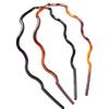 Tiaras Transfronteiriças Europeias e Americanas Mais Vendidas 0.6 Largas em Forma Ondulada Dentadas Antiderrapantes com Fixação de Cabelo e Cabelo Volumoso