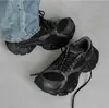 Grapadora Paris Grapadora Zapatos de Papá para Hombres y Mujeres Nicho Suela Gruesa Elevadores Zapatos Deportivos Casuales de Malla para Pareja