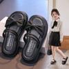 Pantuflas de Verano para Niñas 2025 Nuevas Hada Pequeña Bebé Suela Suave Antideslizantes Para Usar Afuera Zapatillas de Princesa Zapatillas para Niños