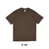 Estilo Japonês 2026 Algodão Puro 230g Ombro Ligeiramente Caído Manga Curta Marca Tendência Camiseta Básica Camiseta Unissex