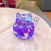 Garrafa de Areia Movediça Luminosa Enfeite Gato da Sorte 2026 - A Riqueza Vem de Todas as Direções - Presente de Inauguração - Pequena Decoração de Mesa para Recepção
