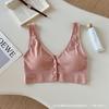 2025 Nuevo Sujetador de Talla Grande con Broche Frontal Ropa Interior para Lactancia Aumentar Belleza Espalda Deporte Chaleco de Alta Elasticidad Ropa Interior para Envolver el Pecho