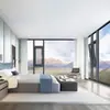 Janela de Micro-Ventilação à Prova de Mosquitos para Quarto, Janela de Vidro Temperado Oco de Camada Dupla para Sala de Estar com Abertura para Dentro, Fabricante de Portas e Janelas de Liga de Alumínio de Foshan