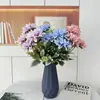 Dália Crisântemo Simulada de 6 Cabeças para Decoração de Casa, Arranjos Florais de Casamento, Flores Artificiais, Ornamentos Artificiais de Flores Multicor Sonhadores, Exposições Florais