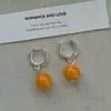 Pendientes Retro Multicolores de Piedra Semipreciosa Ojo de Tigre para Otoño e Invierno, Elegantes, Lujo Accesible, Versátiles y de Gama Alta, Estilo Chino Nuevo para Mujer