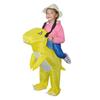 Venta caliente transfronteriza, divertida ropa inflable de dinosaurio verde para montar, actuación en el escenario, ropa inflable de tiranosaurio, ropa de dinosaurio para niños.