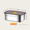 Venta Directa de Fábrica Fuente Exclusiva Transfronteriza de Amazon Caja Crujiente Personalizable de Acero Inoxidable Grado Alimenticio 316 304