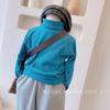 Ropa para Niños Venta al por Mayor Camiseta Básica para Niños Primavera, Otoño e Invierno 25 Estilo Nuevo Niños y Niñas Bebé Color Puro Terciopelo Cuello Alto Top Camiseta