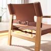 Sillón de sofá de cuero de diseño silla estilo italiano minimalista para el hogar respaldo ajustable B&B hotel lujo ligero recliner de ocio