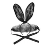Diadema de orejas de conejo de gran tamaño y sexy de Corea del Sur, con diseño de celebridad cibernética, para lavado de cara, con encaje, para chica conejita, maquillaje, tocado