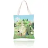 Bolsa Tote de Lona, Bolsa de Compras de Lona, Bolsa Tote de Lona da Moda para Homens e Mulheres, Bolsa Tote para Estudo