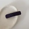 Presilha de Cabelo de Tecido com Bolinhas Simples Estilo Coreano, Versátil para Uso Diário, Novo Estilo de Presilha para Franja, Presilha Bb de Alta Qualidade e Elegante