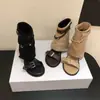 Sandalias de plataforma abiertas para mujer, sandalias de verano 2026 para combinar con faldas y pantalones, botas de media caña, botines de estilo francés, tacones altos