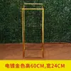 Novos Adereços de Casamento Cerimônia de Casamento Corredor Suporte de Flores Estrutura Geométrica Quadrada de Ferro Forjado Pedestal de Flores Artificiais Ornatos de Decoração de Palco