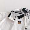Ropa de Verano para Bebé, Monos, Ropa para Pedos de Bebé, Ropa Harem Polo Delgada Super Linda, Ropa para Gatear Rayada de 100 Días