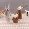 Adornos de fieltro de lana hechos a mano, accesorios creativos para fotografía, manualidades, adornos con forma humana de alce, ventas directas de fábrica