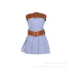Al por mayor 30cm Ropa para Muñeca Barbie Comercio Exterior Transfronterizo Vestido de Mezclilla Cinturón Botas Zapatos Set Muñeca