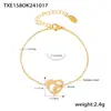 Popular Collar de Amor, Pulsera de Acero Inoxidable Sol y Luna con Diamantes de Lujo Ligero y Sencillo, Conjunto de Joyería Fresco y Versátil