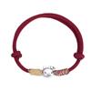 Pulseira Gatinho Gato Tecida à Mão Pulseira Feminina Corda de Mão Gato KT Tecida à Mão Melhor Amigo do Casal