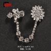 Broche Estilo Japonés para Mujer, Único y Lujoso, Pin de Alta Gama, Elegante Broche para Cuello de Traje de Suéter, Pin Fijador para Cuello en V