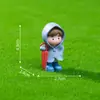 Micropaisaje Lindo Impermeable Paraguas Pareja Niños y Niñas Jardinería Decoraciones DIY Accesorios Coche Escritorio Pequeños Adornos