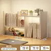 Estantería Escritorio Estante de Almacenamiento Dormitorio Oficina Escritorio Estante Pequeño Multicapa Almacenamiento de Escritorio para Sala de Estar Librería Sencilla