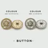 Botones de Doble Material de Resina y Metal de Alta Gama con Diseño de Copo de Nieve y Pedrería para Abrigos, Trajes, Chaquetas, Suéteres y Accesorios de Piel para Mujer