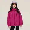 Ropa para niños Princess Yuanyuan, chaqueta cortavientos tres en uno para niñas, nuevo modelo otoño e invierno 2026, top engrosado para niñas mayores