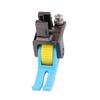 Carro plano ampla abertura rolo de plástico calcador espessura universal anti-comer pano Teflon resistente ao desgaste máquina de costura roda calcador