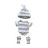 Muñeca Reborn Más Vendida Transfronteriza 7 Pulgadas Muñeca Bebé de Vinilo Ropa Invierno Lindo Conjunto de Suéter Tejido Venta al por Mayor