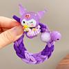 Coletero de goma con diseño de dibujos animados para niña, accesorio para el cabello para niña