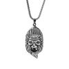 Entre una mente y una mente para ganar el collar de Buda hombres y mujeres negro mito rey mono juego colgante personalidad dominante colgante retro
