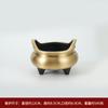 Quemador de Incienso de Estilo Chino para Uso Doméstico, Quemador de Tres Patas con Orejas de Puente, Suministros para Ceremonia de Incienso, Porta Incienso, Incienso en Espiral, Quemador de Aromaterapia, Suministros Budistas