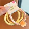 Elásticos de Cabelo de Alta Elasticidade Transfronteiriços, Scrunchies Plissados de Alta Elasticidade, Elásticos Versáteis e de Alta Qualidade para Rabo de Cavalo