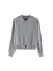 Cardigan Estilo Coreano de Punto de Lana Evertrue 2026 Principios de Primavera Suéter Polo Chaqueta de Manga Larga Estilo Delgado 35324