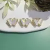 Cuentas de mariposa de circón incrustadas en oro de 18 quilates material de preparación para pulsera y collar accesorios de joyería en stock venta al por mayor